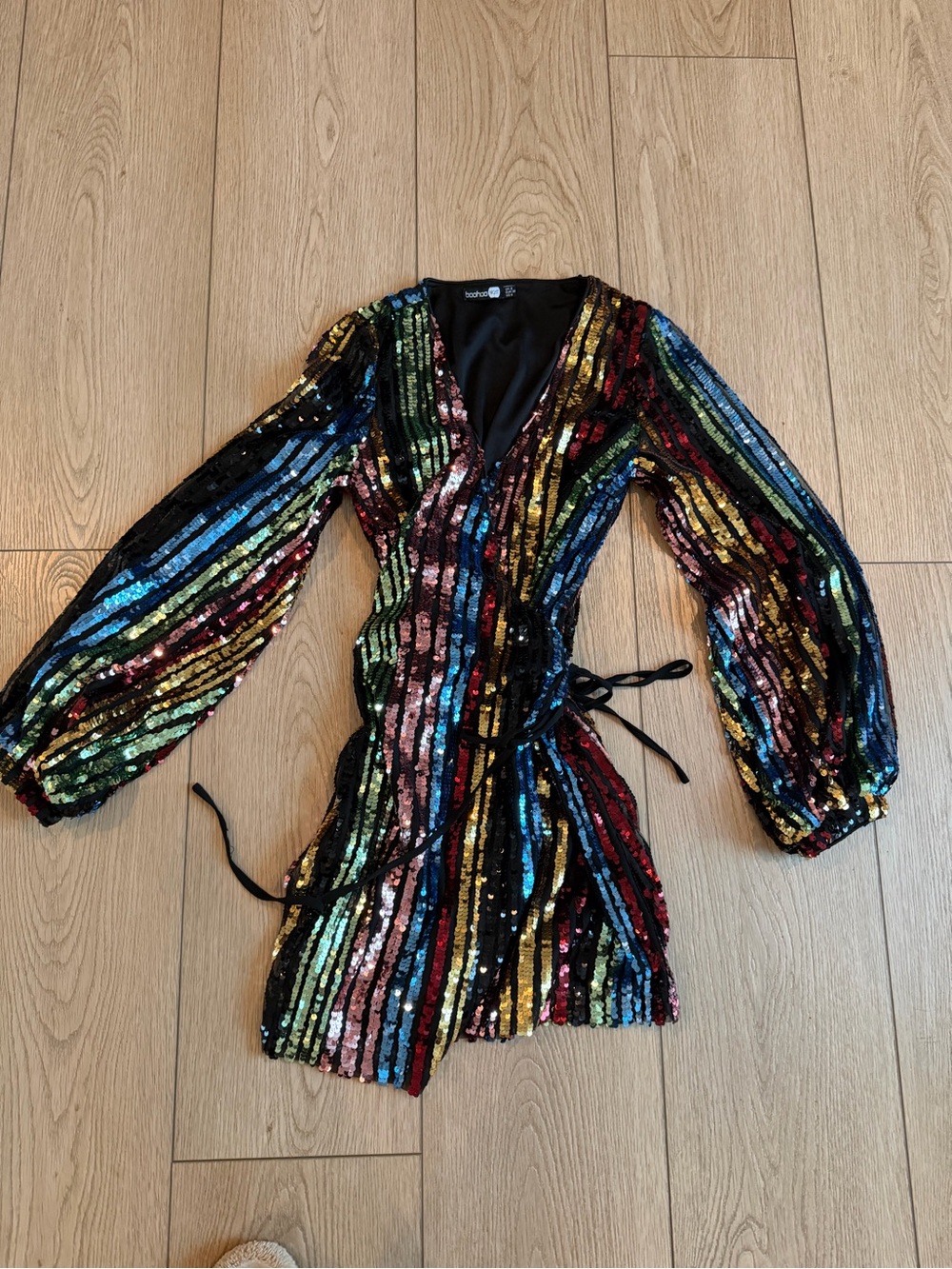 Sequin Wrap Jacket - Multicolor